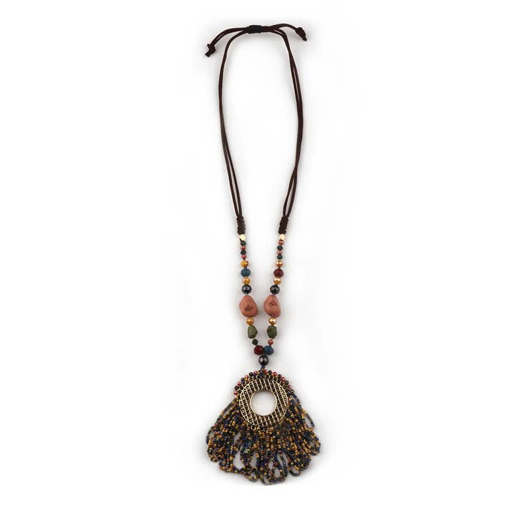 Miss Minna - Wholesale Pendant/Charm Necklace - Bohemian necklace with circular pendant1