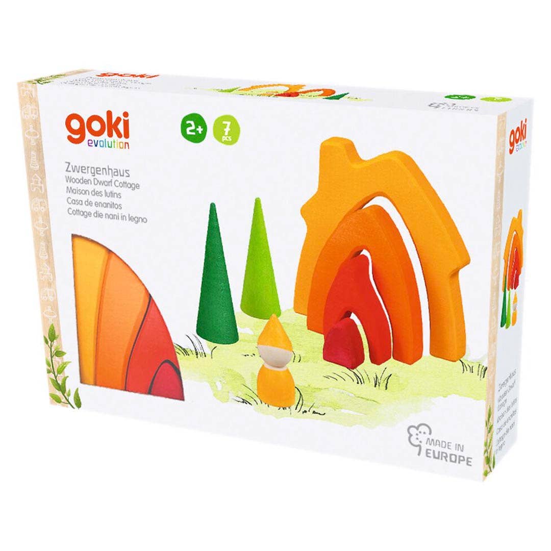 Goki America - Wholesale Wood Toy - Kids - Wooden Dwarf Cottage2