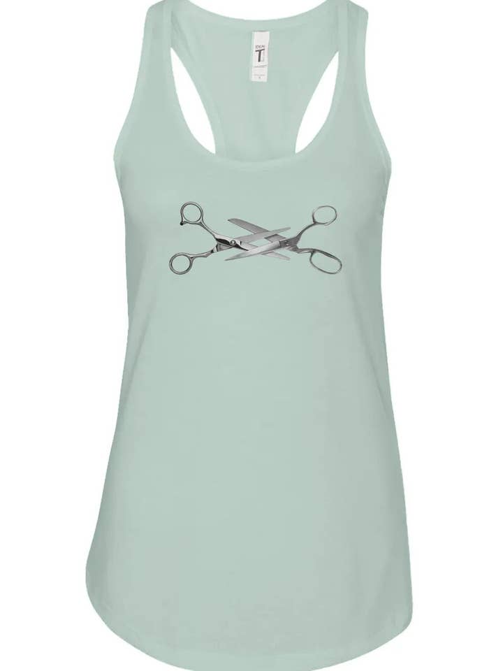 Scissoring - Canotta da donna con schiena a vogatore - 3 colori per la vendita all'ingrosso da parte di Amp'd Apparel Company