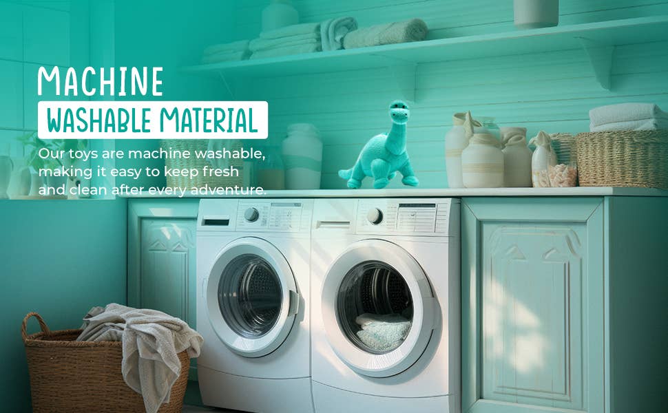 Best Years Ltd – wholesale Fyllda/plyschleksaker - Barn och baby – Stickad Diplodocus Mjukisdinosaurie - Isblå10