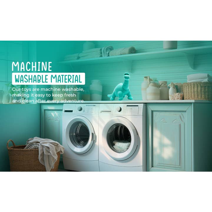 Best Years Ltd – wholesale Stuffed/plush toy – Kids & baby – Knitted Diplodocus Soft Toy Dinosaur Teddy - Ice Blue10