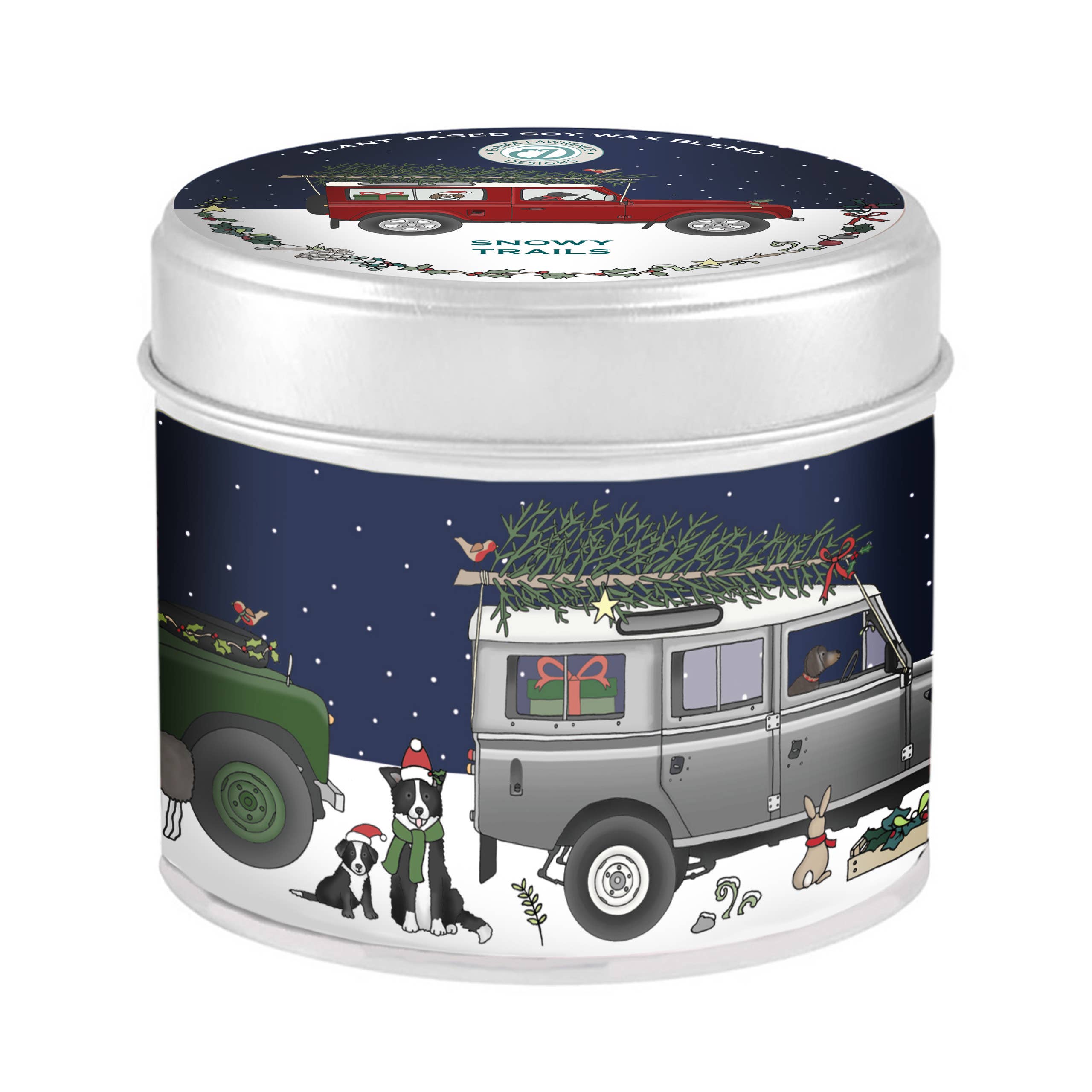 The Country Candle Co. – wholesale Jar/filled candle – Emma Lawrence-Snowy Trails Tin Candle0