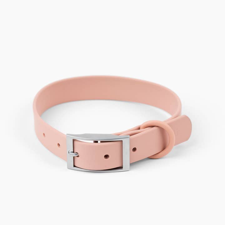 Waterproof Dog Collar - Blush for wholesale by Louis Barx