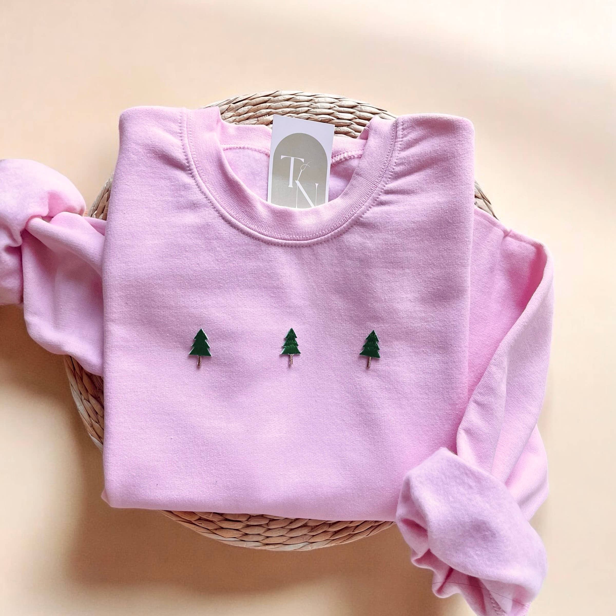 Threads And Needles, INC. - Wholesale Graphic Sweatshirt - Women's - Festive Christmas Trees Sweater, Winter Sweatshirts2