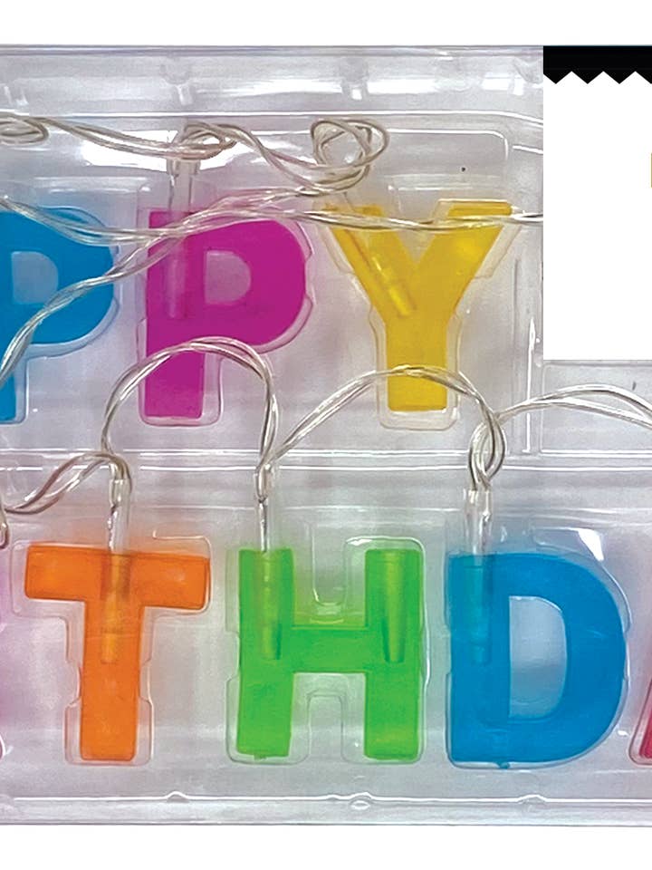 LED Happy Birthday Banner for wholesale by Party Partners