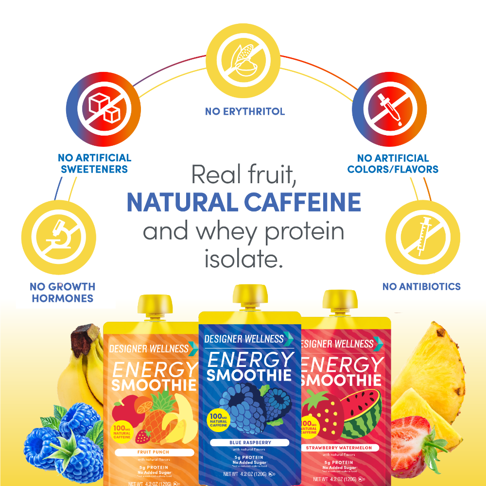 Designer Wellness - Wholesale Sports/Energy Drink - Energy Smoothie Variety Pack – 12 pack2