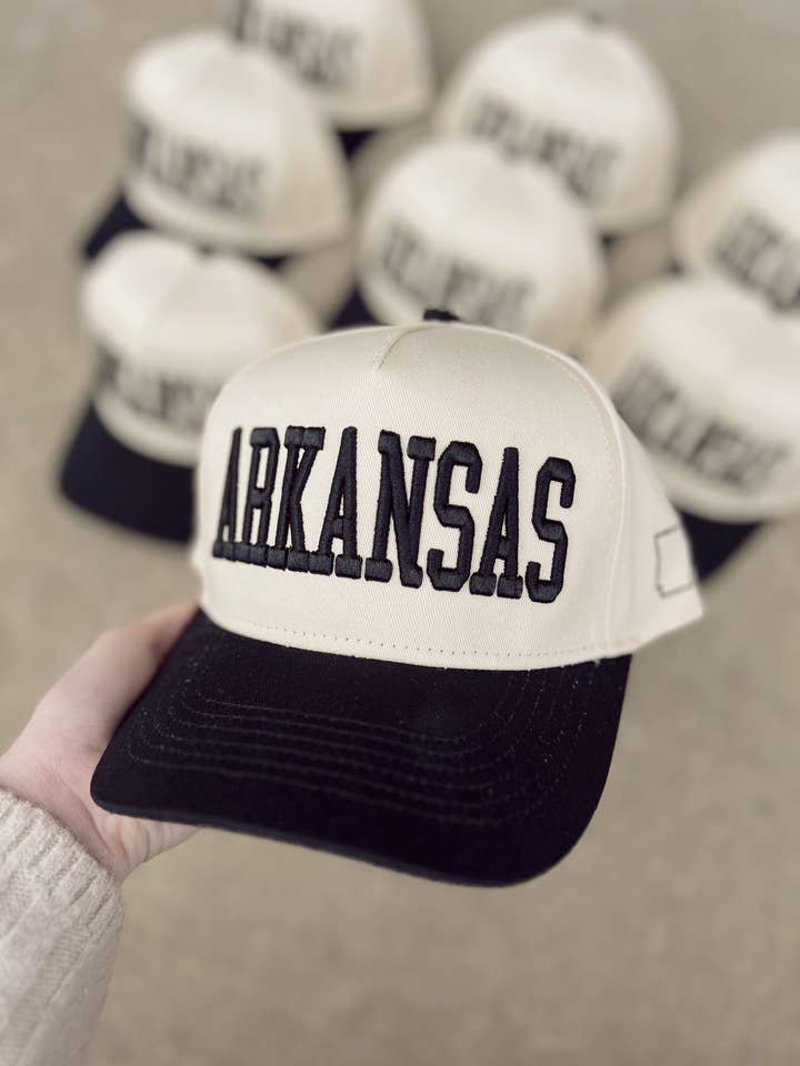 ARKANSAS Vintage Trucker Cap - Schwarz für den Großhandel von Social Statement