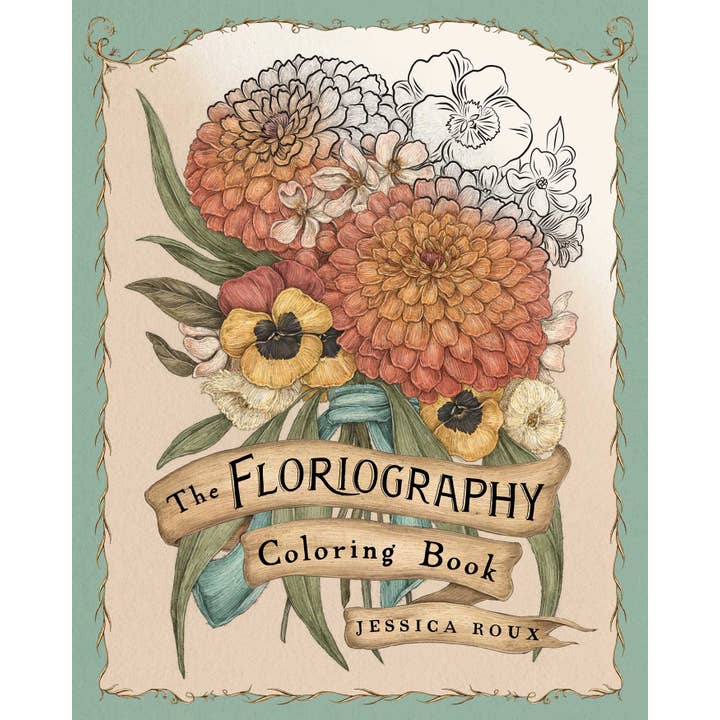 Simon & Schuster UK – wholesale Colouring and activity book – adult – Floriography Coloring Book by Jessica Roux