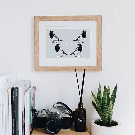 Fire For En Dreng håndmalede print for engroshandel hos Dollybirds Art