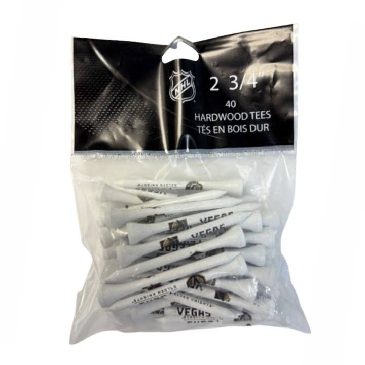 Vegas Golden Knights Tees - 40 Count (White) for wholesale by CaddyPro Golf Products Ltd.