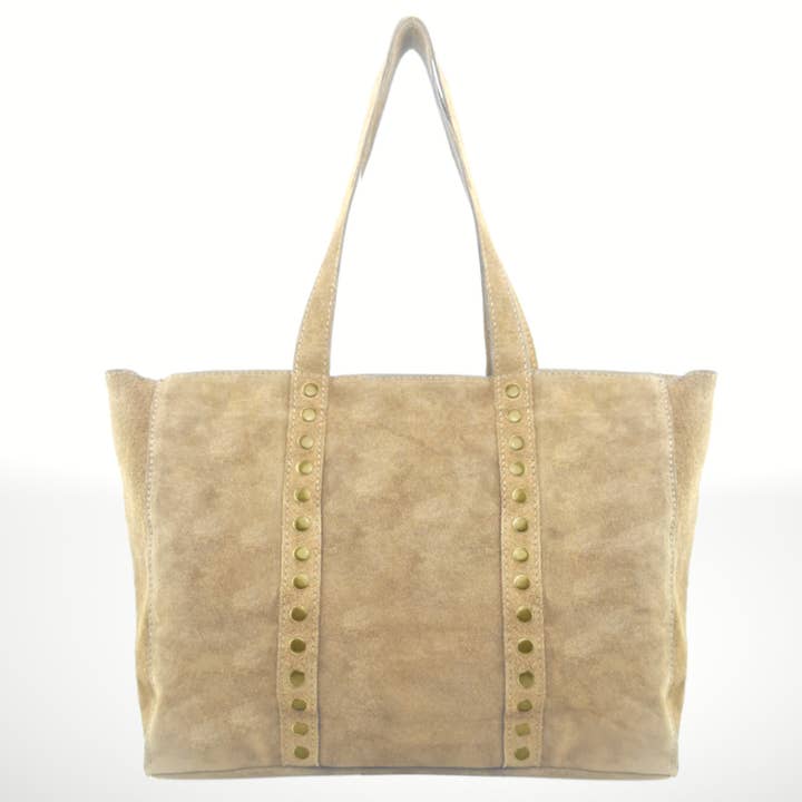ITALIAN'S LEATHER - Wholesale Tote Bag - Women's - Celina Suede Leather Tote Bag 2207122