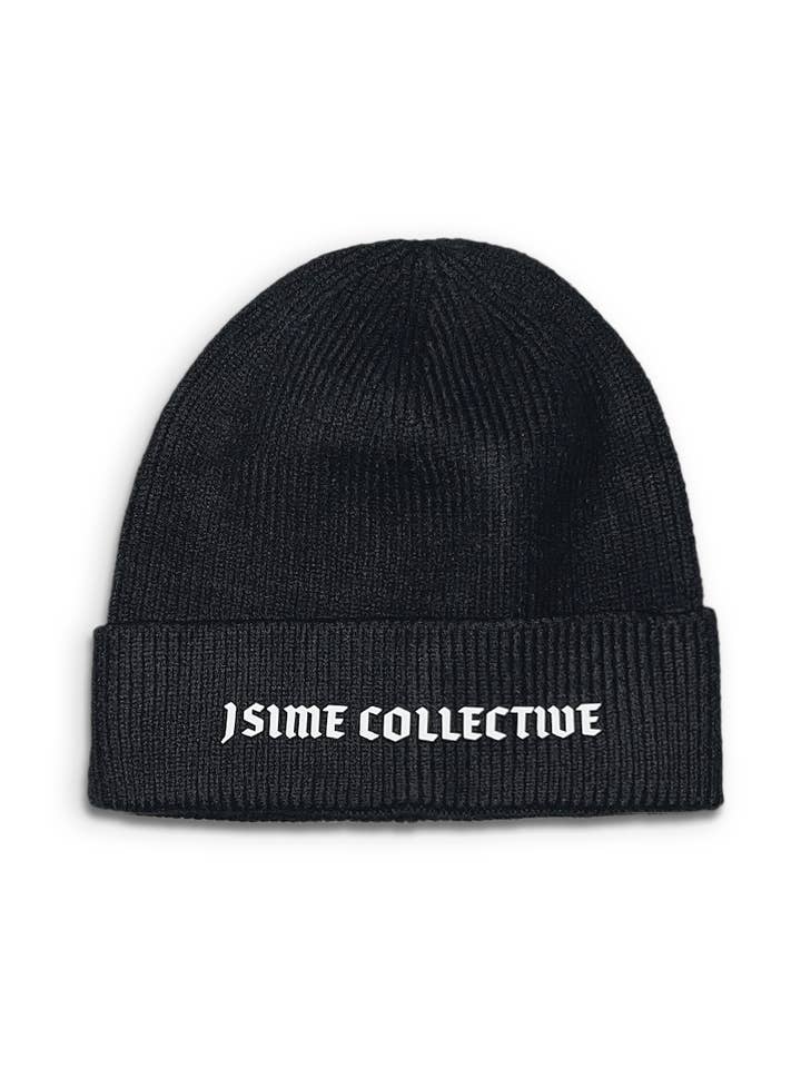 JS Goth Logo Beanie for wholesale by JSIME COLLECTIVE