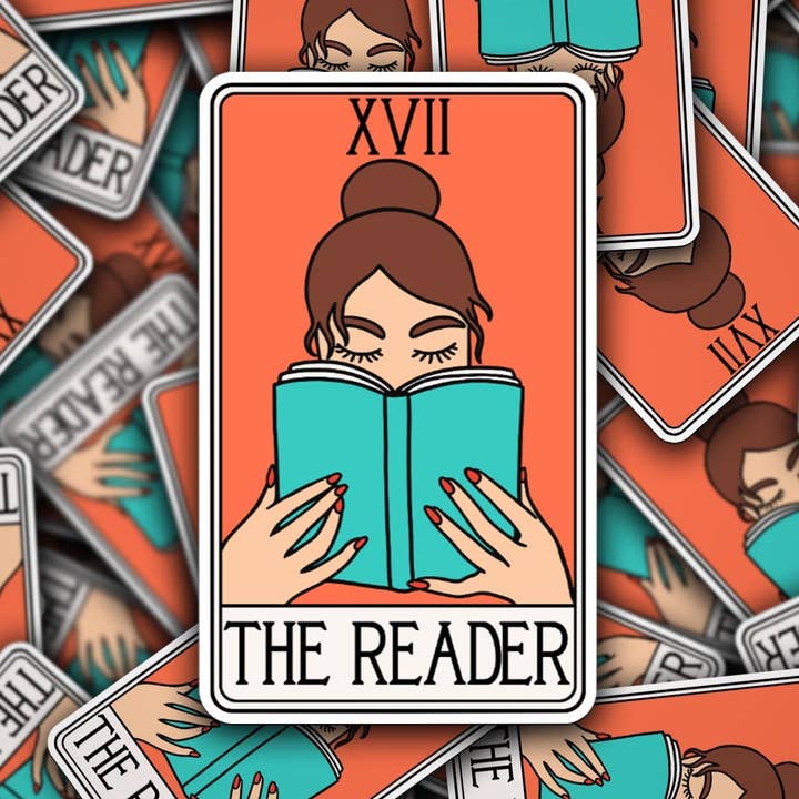 The Reader Tarot Card Inspired Stickers - Bookish Stickers for wholesale by Simply Toni Treasures