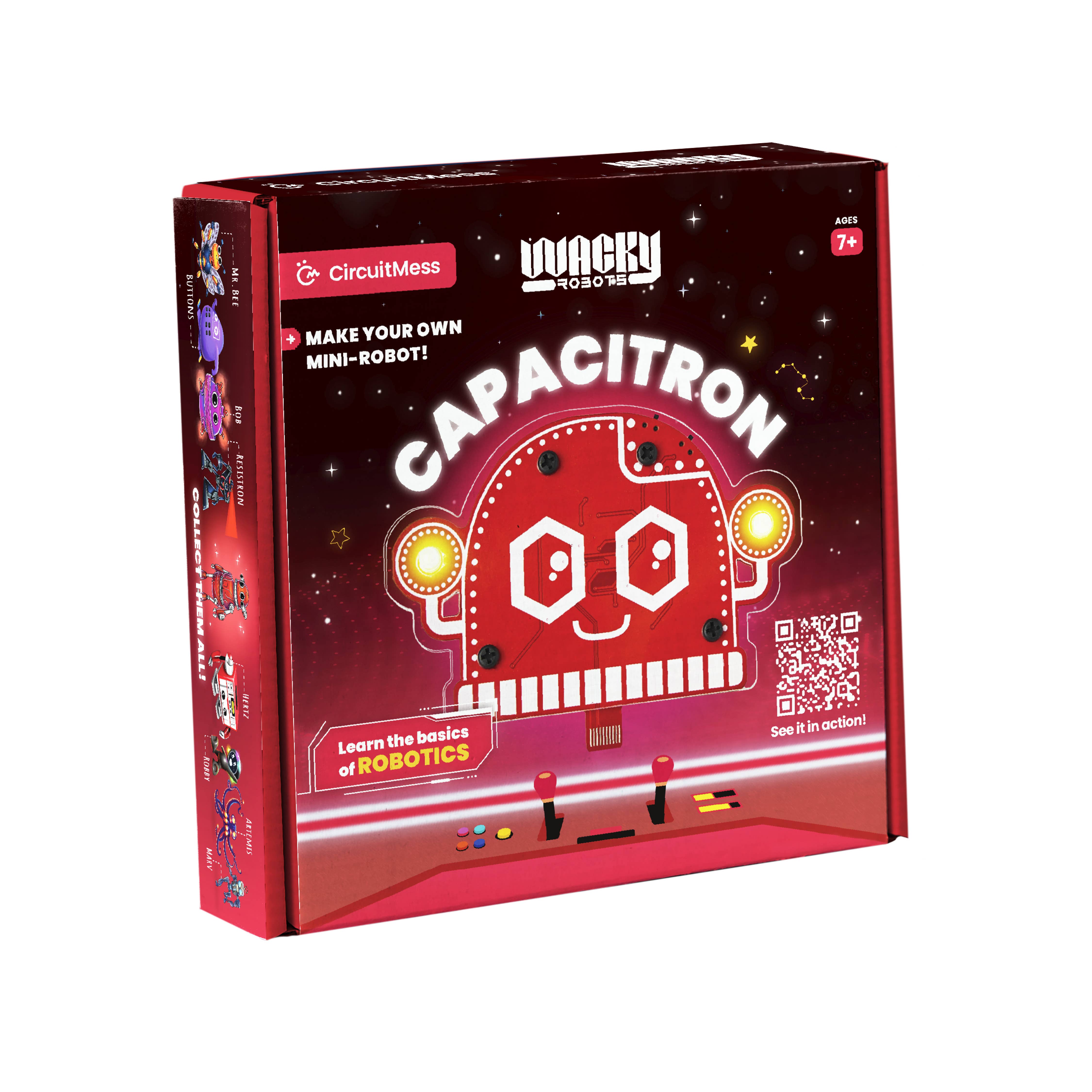 CircuitMess USA - Wholesale DIY Craft Kit - Kids - Wacky Robot Capacitron - DIY Mini Robot1