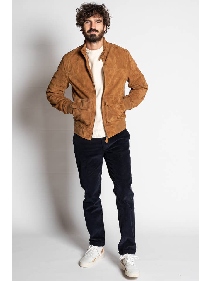 JAQK - Wholesale Jacket - Men's - Doherty Caramel Leather Jacket1