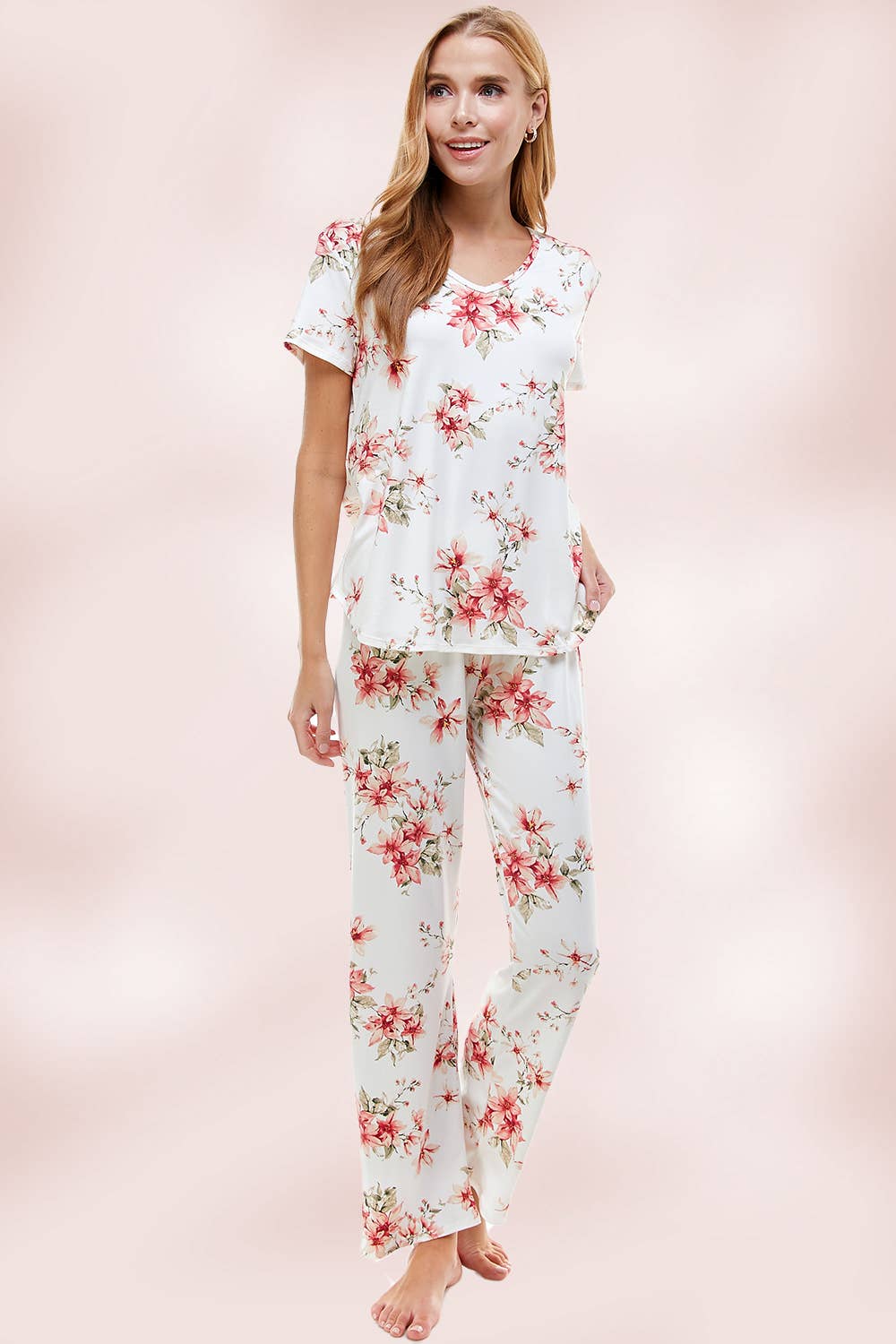 MILEY + MOLLY - Wholesale Lounge Set - Women's - LOUNGEWEAR SET FOR WOMEN'S FLORAL PAJAMA5