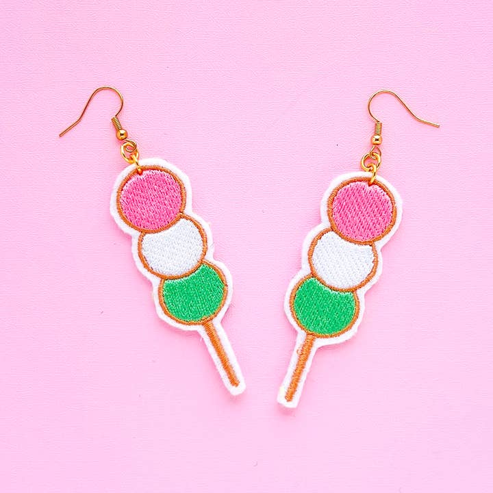 Kawaii Style Japanese Dango Earrings for wholesale by Kawaii Hair Candy