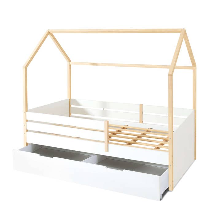 Alondra Baby - Wholesale Bed - Kids & Baby - Montessori bed 90x200 cm with drawer/trundle bed in wood · Sogni XL NB2000