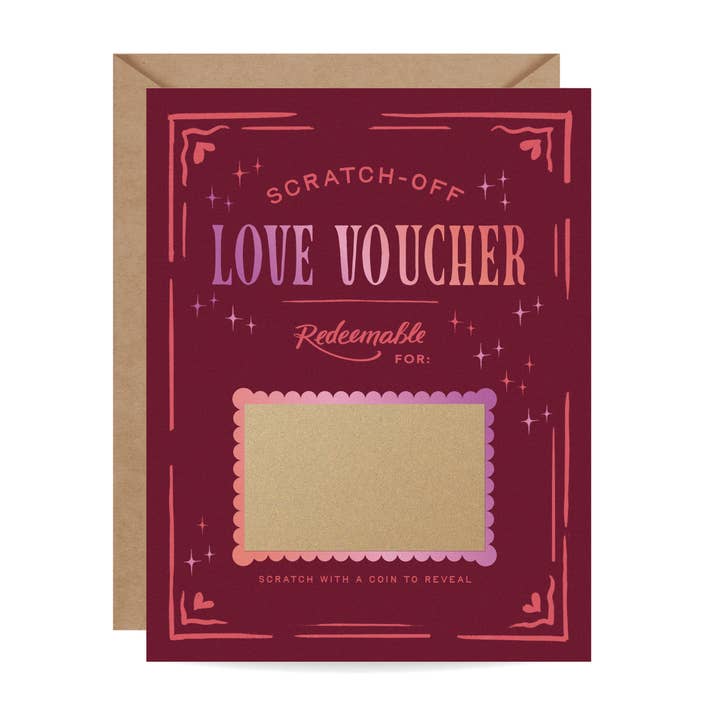 Inklings Paperie - Wholesale Love card - Scratch-off Card - Love Voucher3