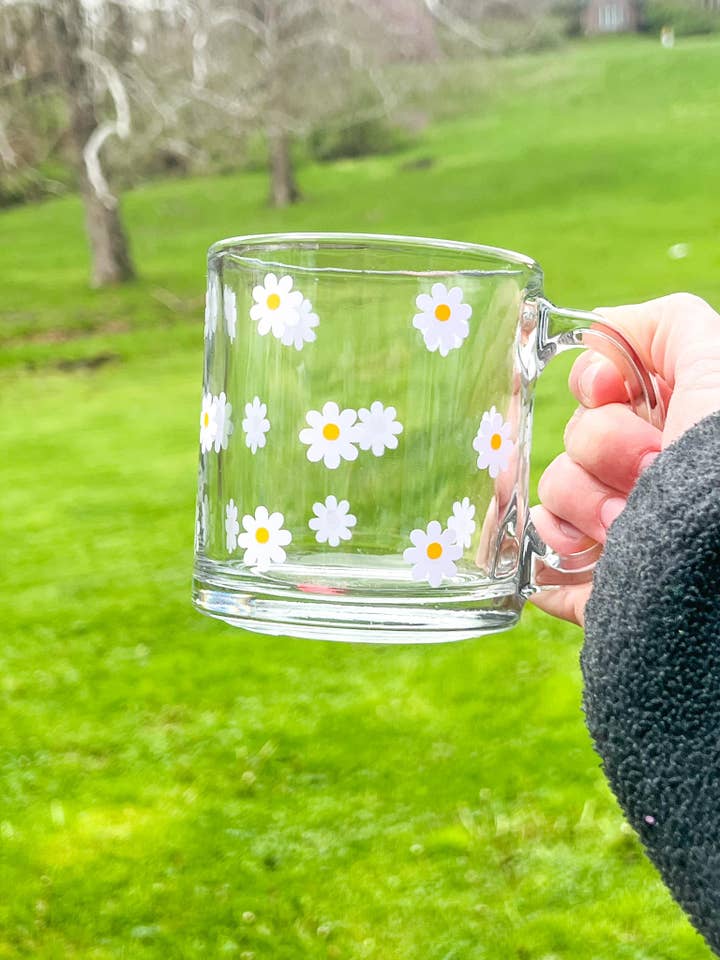 Tasse en verre 13 oz Daisy Libbey pour la vente par Rae's Boutique