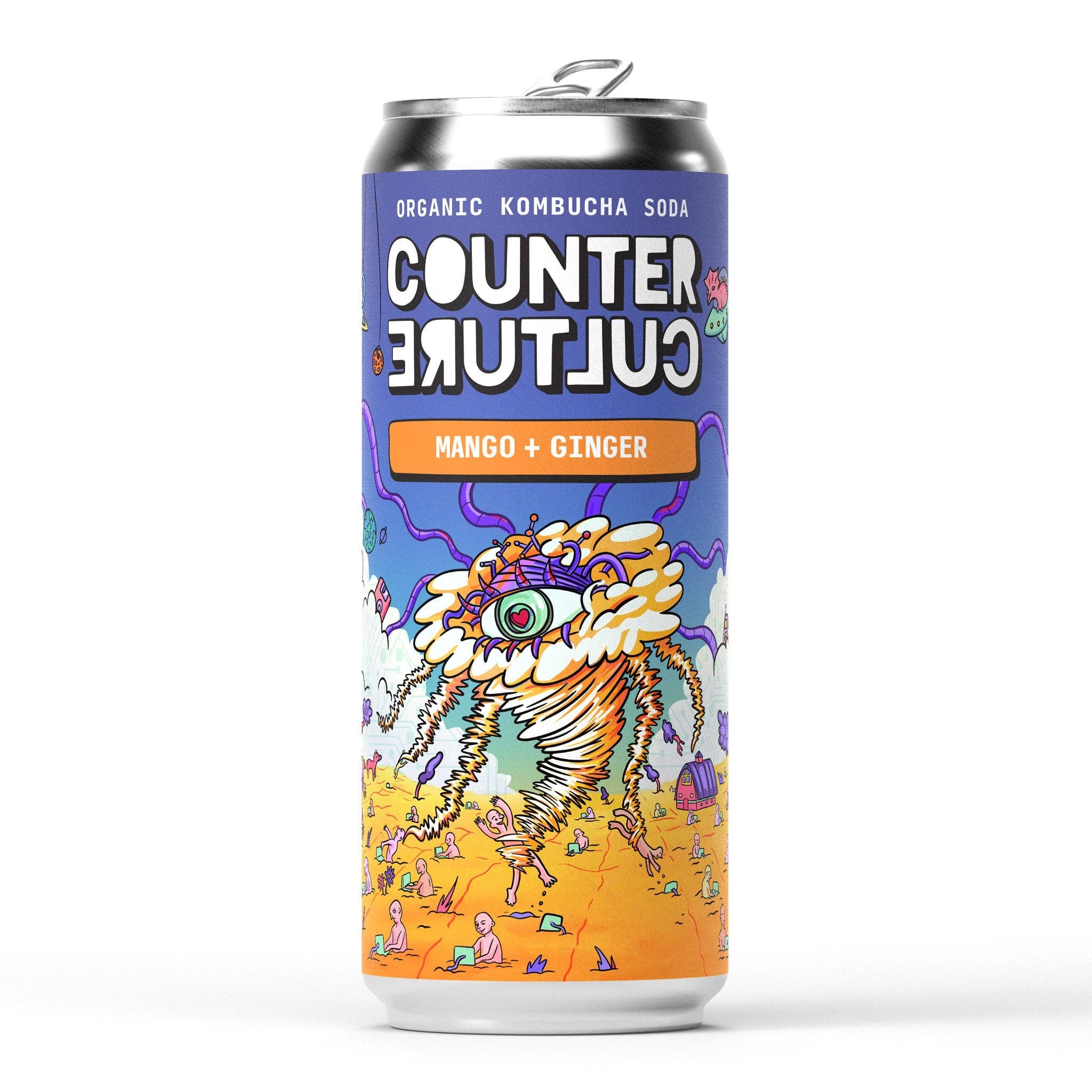 Counter Culture Drinks - Venta al por mayor Kombucha - Counter Culture - Kombucha Soda Orgánica de Mango + Jengibre + Lima 330ml0