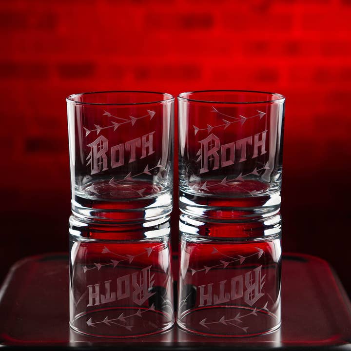 Love & Victory - Wholesale Cocktail/Liquor Glass - Custom Hand Engraved Glasses3