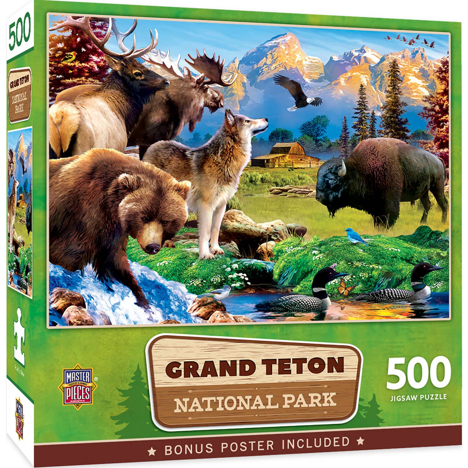 Masterpieces Puzzles - Wholesale Puzzle - Adult - Grand Teton National Park 500 Piece Puzzle0