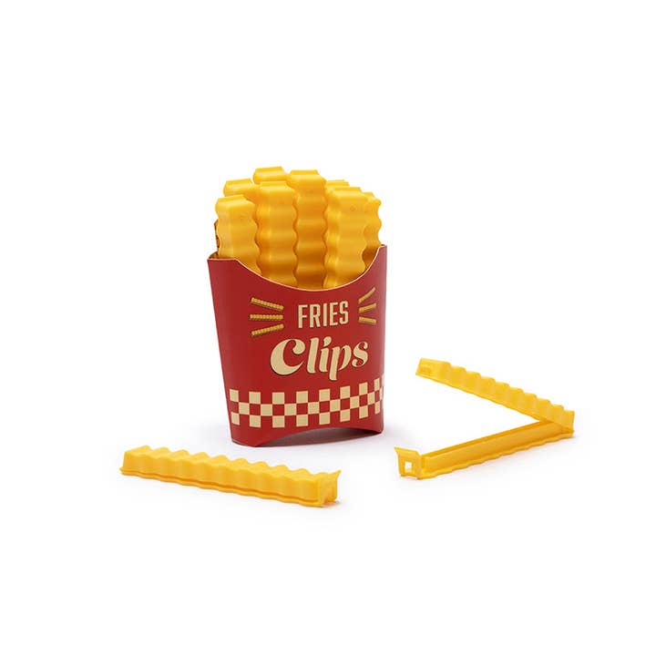 Fries Clips - 12 Bag Clips in a Magnetic Box for wholesale by Peleg Design