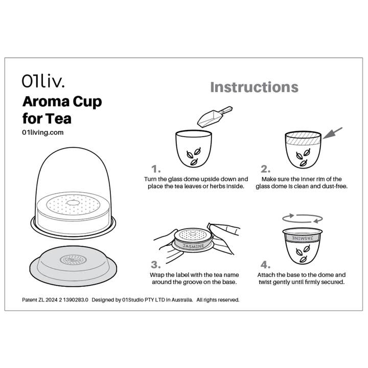 01living Ltd – wholesale Retailer display – Food & Drink – Tea Aroma Smell Cup - Loose Leaf Tea Display 1