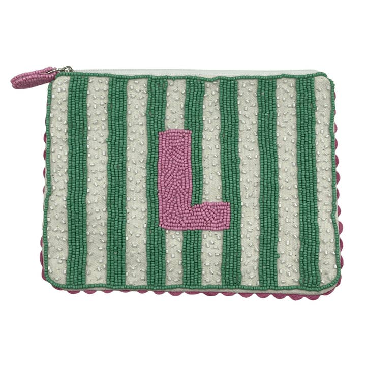 Pizzazz, Inc. - Wholesale Pouch - Women's - Initial Beaded Coin Pouches7