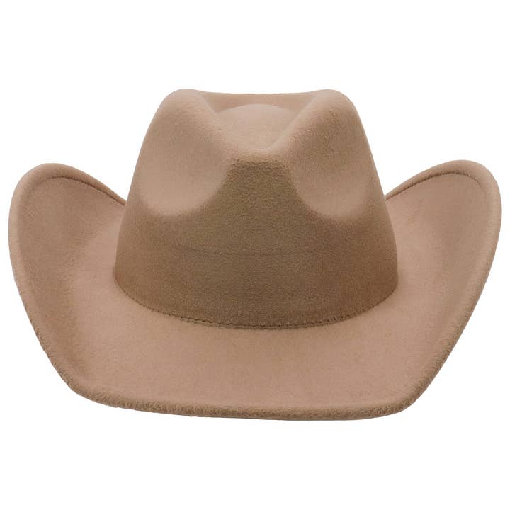 Cap Zone - Wholesale Cowboy Hat - Unisex - Blank Solid Felt Yeehaw Cowboy Hat20