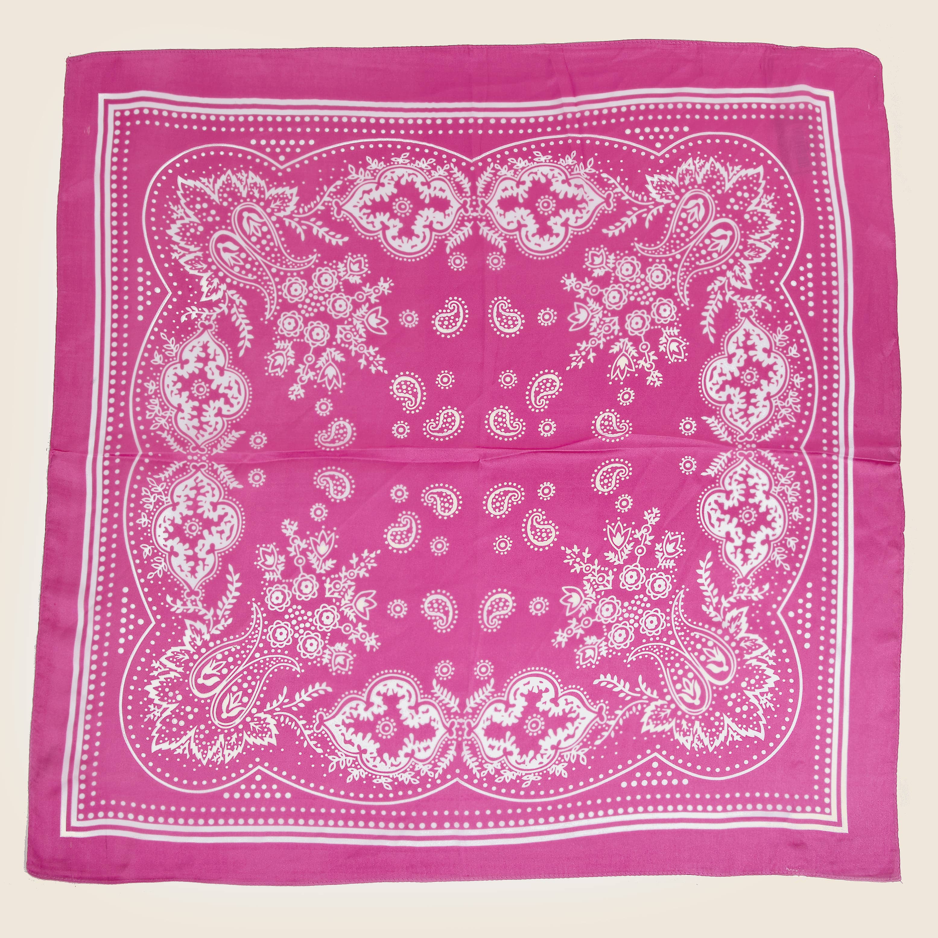 Anarchy Street - Wholesale Scarf - Women's - Light Paisley Design Square Bandana Scarf3