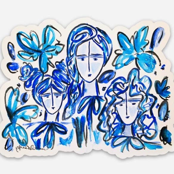 Anna Whitham Co. - Wholesale Sticker - Azure Sisters Sticker | Decorative Sticker | Fun | 1