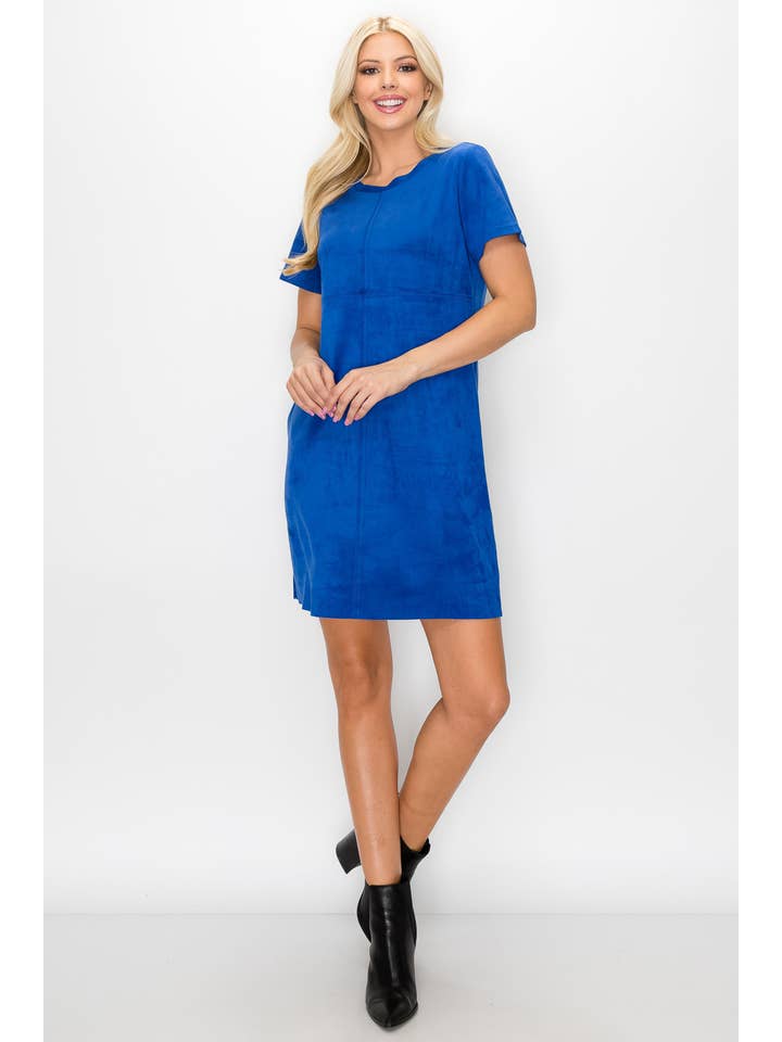 Joh Apparel - Wholesale Dress - Women's - Audrey Stretch Round-Neck Dress with NO Pockets10