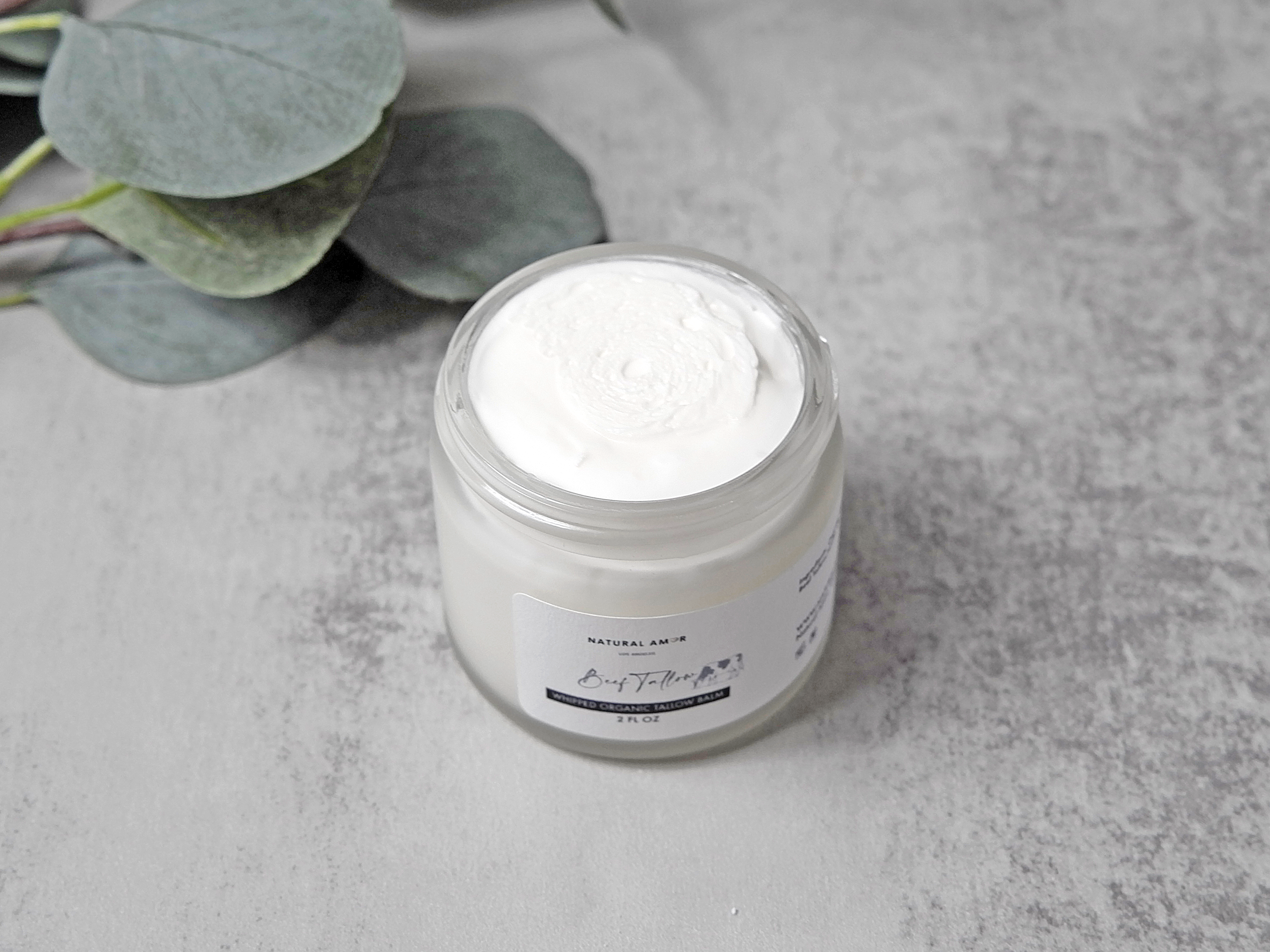Natural Amor LLC - Wholesale Body Balm/Butter - UnscentedWhipped Beef Tallow Balm| Organic Grass-feed Tallow1