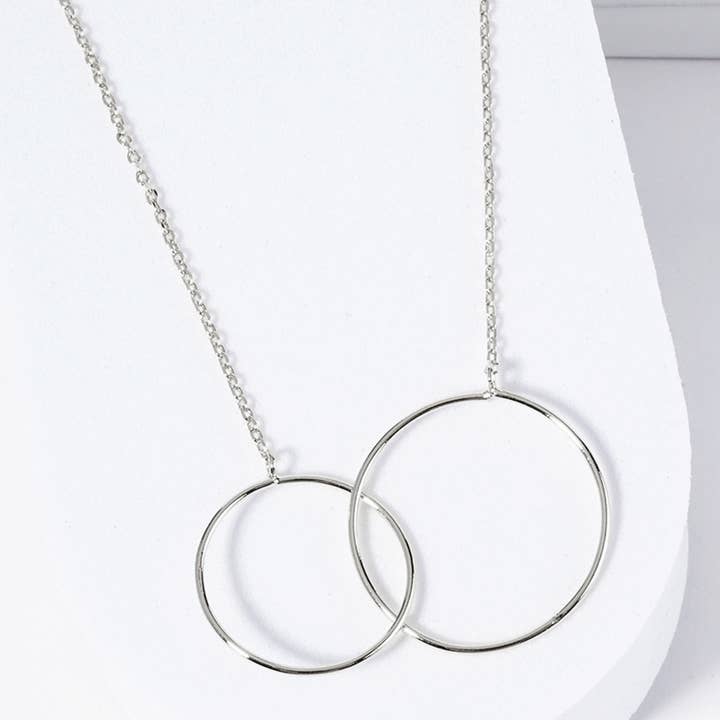 Fashion City – Engroshandel Halskæde med vedhæng – Guld-dyppet mor & datter halskæde2