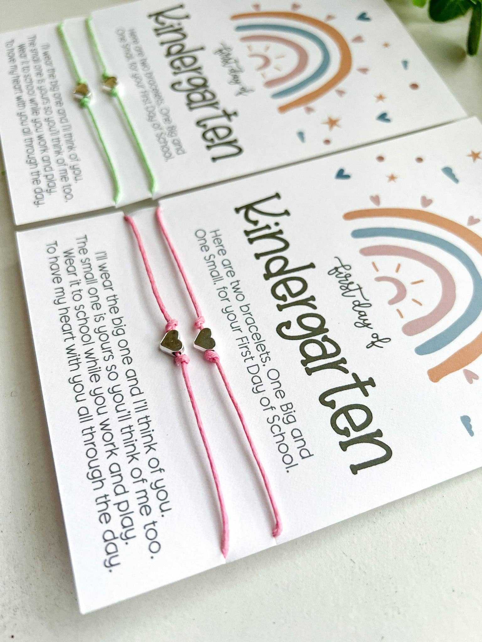 Geaux Magnolia - Wholesale Charm/Dangle Bracelet - Kindergarten Back to School Wish Bracelet Rainbow Mommy & Me1