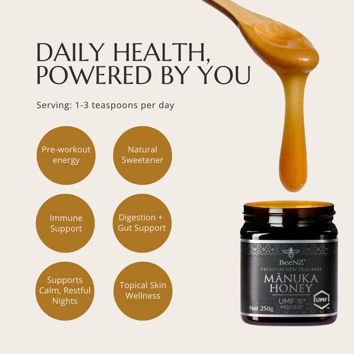 BeeNZ - Wholesale Honey - BeeNZ UMF15+ Manuka Honey (MGO 512+)4