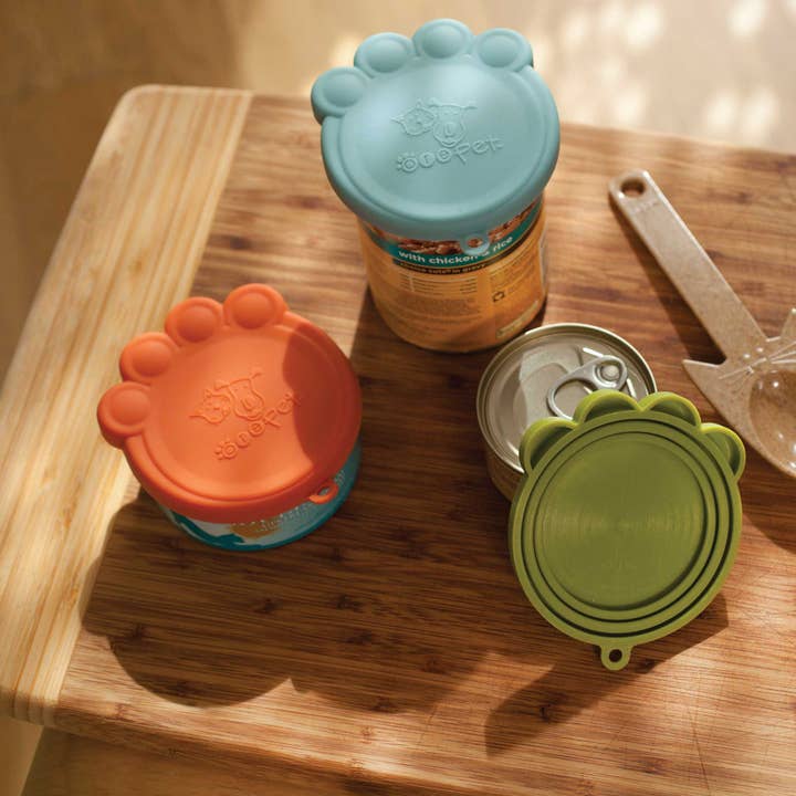 Speckle and Spot by Ore’ Originals - Wholesale Pet Food Mat - Dog - Can Cover Set | Blue & Light Blue3