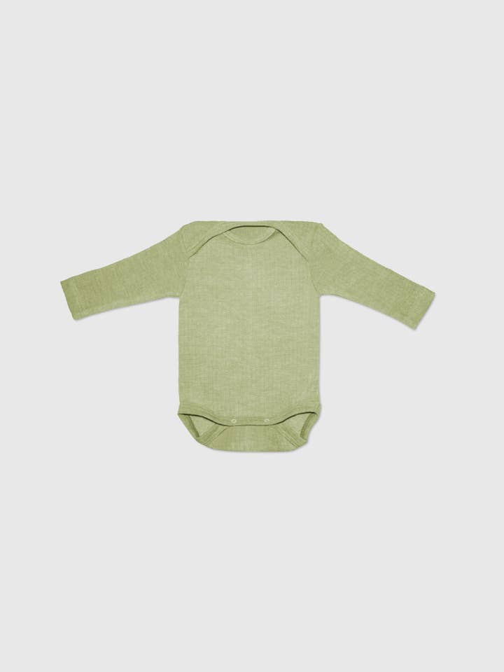 MINI LILA - Wholesale Bodysuit (Non-Footed) - Baby - Organic Cotton, Merino Wool and Silk Long-sleeved Onesie3