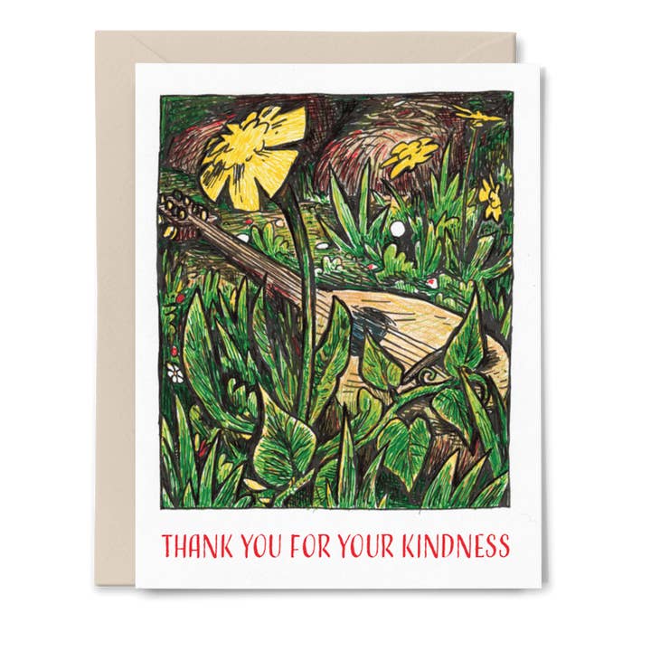 Cartão de agradecimento do bandolim - série Cory Bushore por atacado de Apricity Press