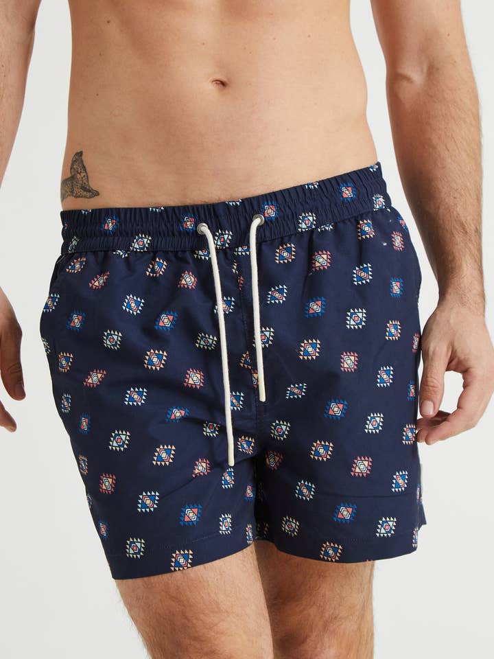 Ethnic Multicolor Logo Swimsuit for wholesale by williot