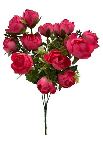 David Fischhoff Ltd – wholesale Artificial flowers – DF20163 - Six Assorted Rose Bud Bunch2