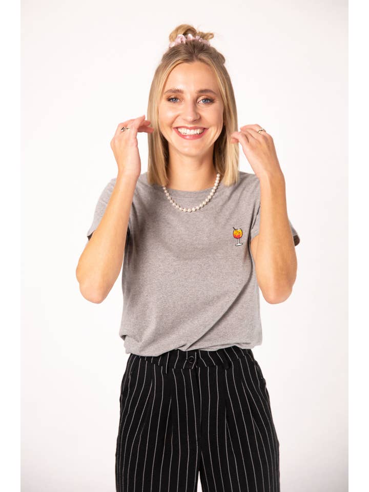 Fashion Drinks - Wholesale T-Shirt - Men's - Spritz | Embroidered unisex organic cotton t-shirt7