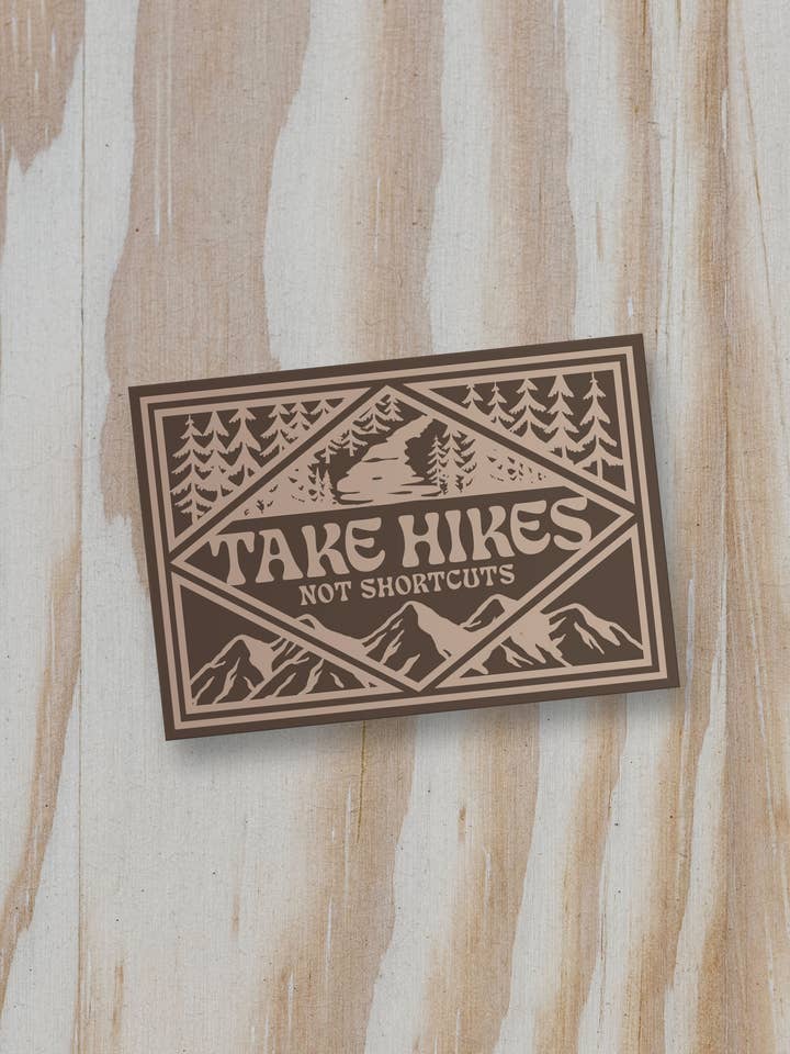 Take Hikes Sticker for wholesale by Woodlands