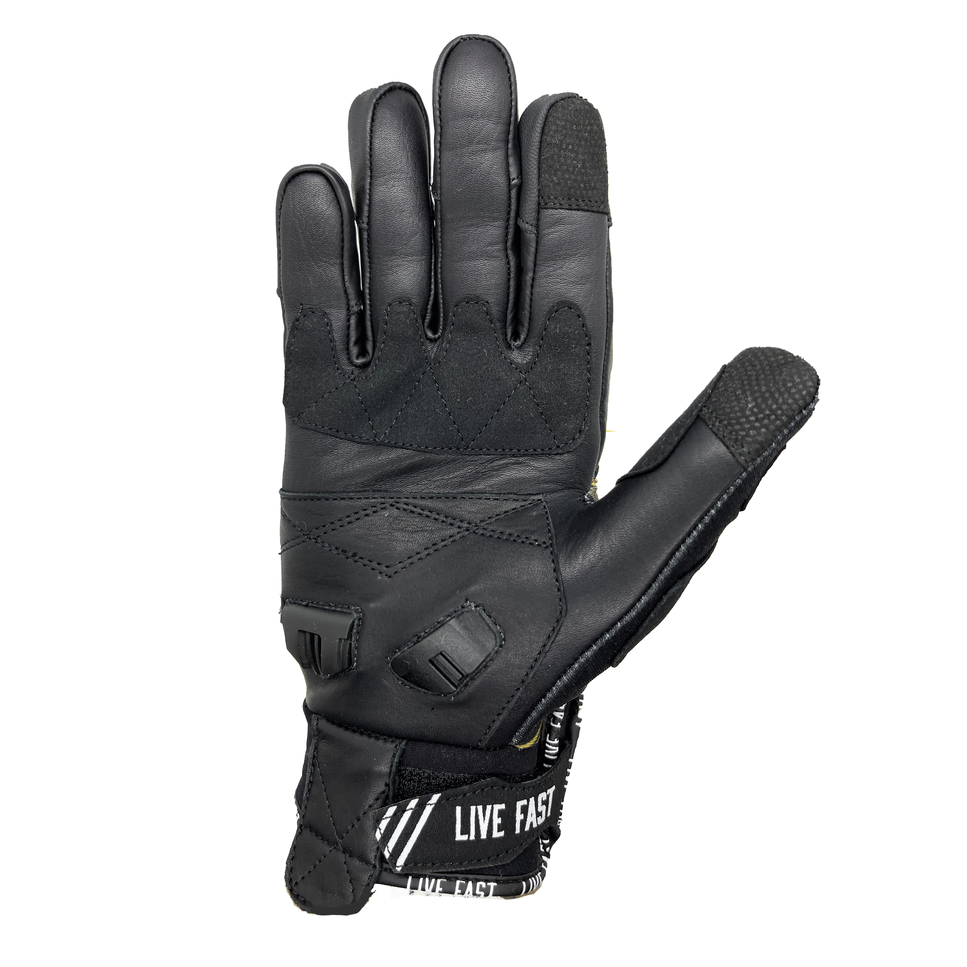 Live Fast Gear - Wholesale Gloves - Unisex - Live Fast X Sweyda  Collab - Golden Samurai Motorcycle Glove2