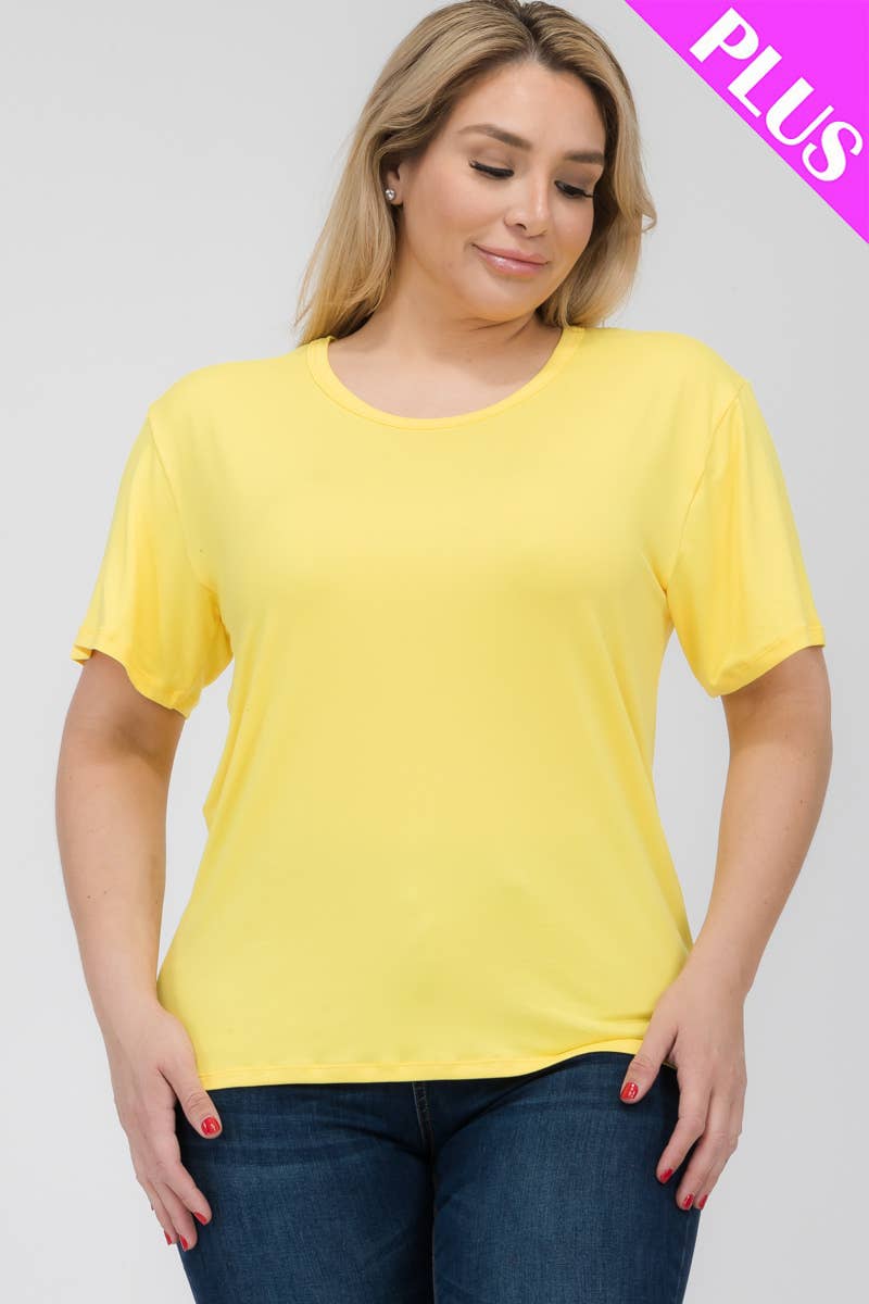 CAPELLA APPAREL - Vente T-shirt – femme - T-shirt basique à manches courtes grande taille15