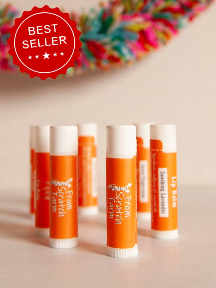 Lip Balms for wholesale by From Scratch Farm