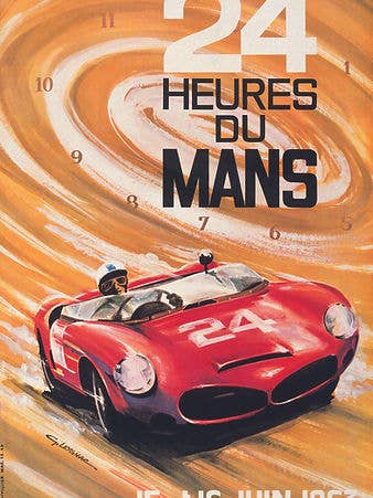 Le MANS motor racing Officiel 24 Heures du Mans 15 et 16 Juin 405 for wholesale by Clanna Cards