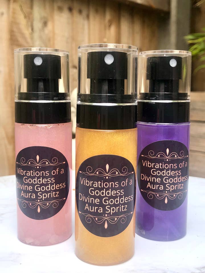 Divine Goddess Aura Spritz - Abundance with Citrine for wholesale by Vibrations of a Goddess